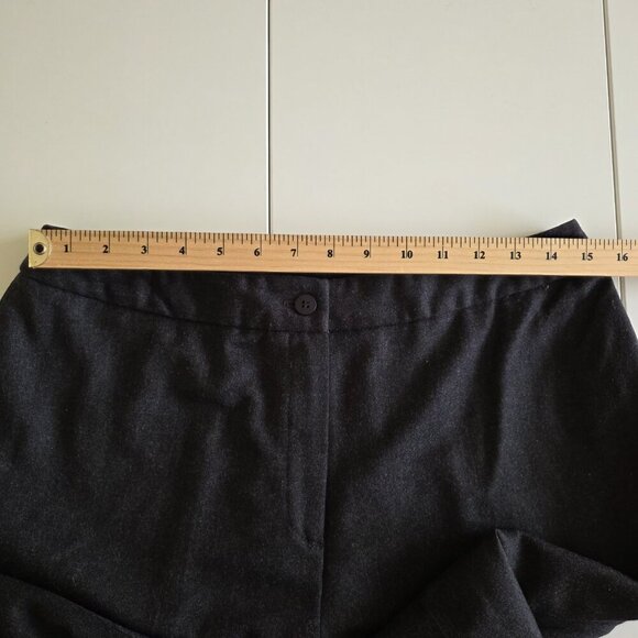 Jones Basics Pants Women 12 Gray Wool Lined Office Mature No Stretch - Picture 4 of 16